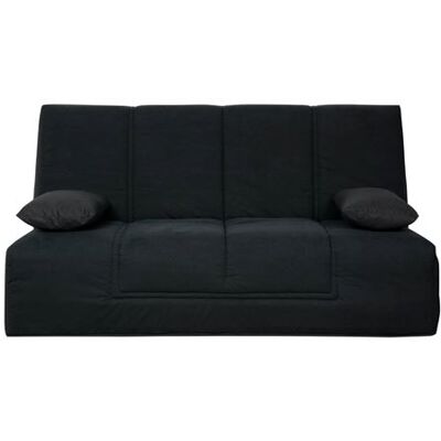 Relaxima Banquette CC VIRGINIA 130x190, matelas Dunlopillo, coton noir Noir - Publicité Relaxima Banquette CC VIRGINIA 130x190, matelas Dunlopillo, coton noir Noir - Publicité