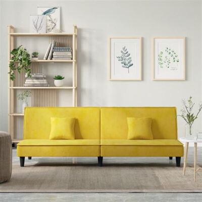 Non communiqué vidaXL Slaapbank fluweel geel351912 Jaune - Publicité Non communiqué vidaXL Slaapbank fluweel geel351912 Jaune - Publicité