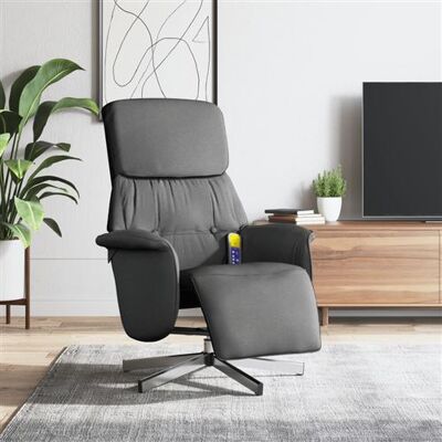 Non communiqué vidaXL Fauteuil Inclinable de Massage et Repose-pieds, Siège avec Accoudoirs, Chaise de Relaxation avec Dossier Salon, Moderne, Gris Foncé Tissu Gris foncé - Publicité Non communiqué vidaXL Fauteuil Inclinable de Massage et Repose-pieds, Siège avec Accoudoirs, Chaise de Relaxation avec Dossier Salon, Moderne, Gris Foncé Tissu Gris foncé - Publicité