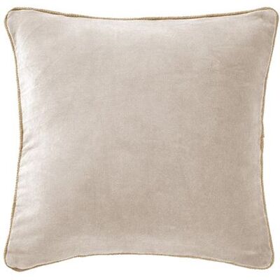 Non communiqué Coussin Déhoussable 45x45cm Velours de Coton Coloris Pampa - HARRIS - ALTOBUY Beige - Publicité Non communiqué Coussin Déhoussable 45x45cm Velours de Coton Coloris Pampa - HARRIS - ALTOBUY Beige - Publicité