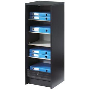 Simmob Classeur à Rideau Noir 5 Etagères Serrure L 37.8 H 103.8 P 38.4 cm - Fée 217 - L 37.8 x l 38.4 x H 103.8 cm Noir - Publicité Simmob Classeur à Rideau Noir 5 Etagères Serrure L 37.8 H 103.8 P 38.4 cm - Fée 217 - L 37.8 x l 38.4 x H 103.8 cm Noir - Publicité