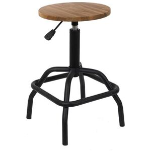 Non communiqué Tabouret Réglable Vintage en Bois d'Orme et Métal - VARUS - ALTOBUY Bois - Publicité Non communiqué Tabouret Réglable Vintage en Bois d'Orme et Métal - VARUS - ALTOBUY Bois - Publicité