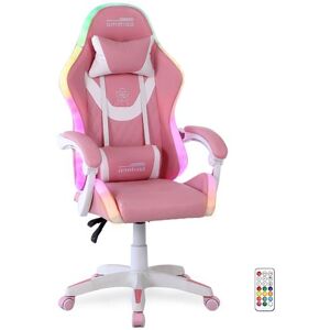 Non communiqué Fauteuil gaming Amstrad AMS-LED-SAKURA - simili cuir rose et blanc - Eclairage LED 366 effets - Télécommande Rose - Publicité Non communiqué Fauteuil gaming Amstrad AMS-LED-SAKURA - simili cuir rose et blanc - Eclairage LED 366 effets - Télécommande Rose - Publicité
