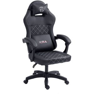 Chaise gaming Kira Katana Noir Noir - Publicité Chaise gaming Kira Katana Noir Noir - Publicité