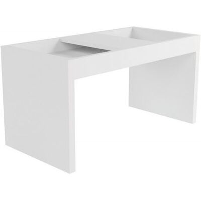 Non communiqué Table Basse Rectangle Blanche 2 Niches L 36 H 38.5 P 68 cm - L 38.5 x l 36 x H 68 cm Blanc - Publicité Non communiqué Table Basse Rectangle Blanche 2 Niches L 36 H 38.5 P 68 cm - L 38.5 x l 36 x H 68 cm Blanc - Publicité