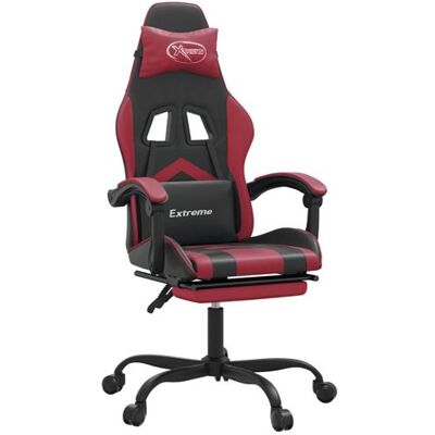 Chaise de gaming Vidaxl avec dossier et repose-pieds réglables - Chaise Gaming - Publicité Chaise de gaming Vidaxl avec dossier et repose-pieds réglables - Chaise Gaming - Publicité