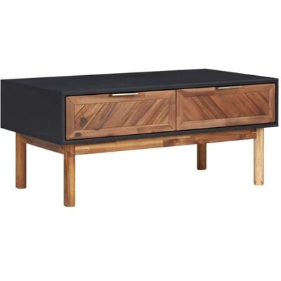 Non communiqué vidaXL Salontafel 90x50x40 cm massief acaciahout en MDF289908 Brun - Publicité Non communiqué vidaXL Salontafel 90x50x40 cm massief acaciahout en MDF289908 Brun - Publicité