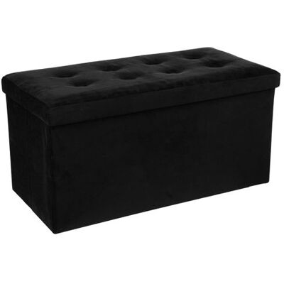 Atmosphera - Banquette coffre pliable Lysandre - L. 76 x H. 38 cm - Noir - Lysandre Noir - Publicité Atmosphera - Banquette coffre pliable Lysandre - L. 76 x H. 38 cm - Noir - Lysandre Noir - Publicité