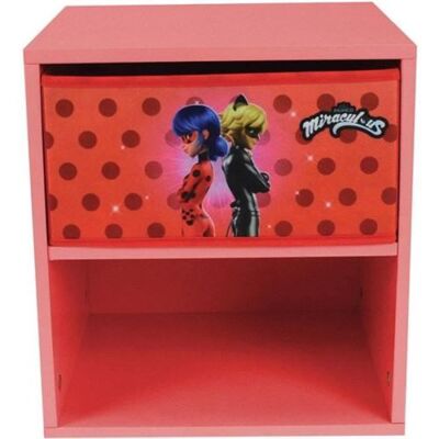 Non communiqué Fun house miraculous ladybug chevet avec tiroir h.36 l.33 p. 30 cm - Publicité Non communiqué Fun house miraculous ladybug chevet avec tiroir h.36 l.33 p. 30 cm - Publicité