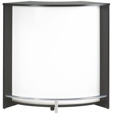 Simmob Meuble Comptoir Bar Noir 3 Niches Repose-Pieds Métal 106,9 x 104,8 x 53,3 cm - Blanc - L 106.9 x l 53.3 x H 104.8 cm Noir - Publicité Simmob Meuble Comptoir Bar Noir 3 Niches Repose-Pieds Métal 106,9 x 104,8 x 53,3 cm - Blanc - L 106.9 x l 53.3 x H 104.8 cm Noir - Publicité