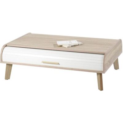 Simmob - Table Basse Vintage Chêne - Vintage Oak - 2R 4Niches - Table basse - Publicité Simmob - Table Basse Vintage Chêne - Vintage Oak - 2R 4Niches - Table basse - Publicité