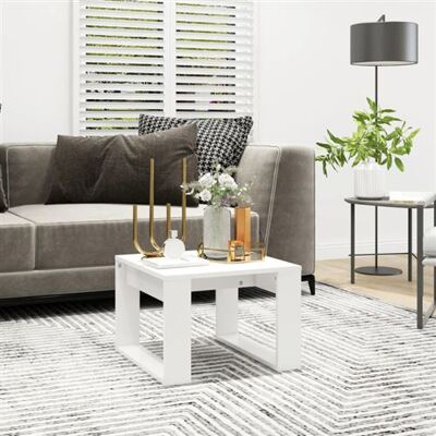 Non communiqué Table d appoint Blanc 50x50x35 cm Bois d’ingénierie Blanc - Publicité Non communiqué Table d appoint Blanc 50x50x35 cm Bois d’ingénierie Blanc - Publicité