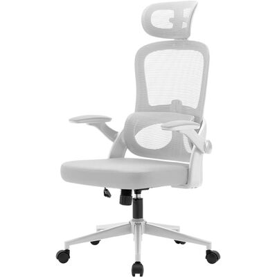 Non communiqué SIHOO M102C Fauteuil de Bureau Ergonomique,avec accoudoirs rabattables, Soutien Lombaire réglable,appuie-tête,Gris Gris - Publicité Non communiqué SIHOO M102C Fauteuil de Bureau Ergonomique,avec accoudoirs rabattables, Soutien Lombaire réglable,appuie-tête,Gris Gris - Publicité