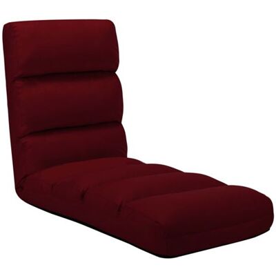 vidaXL Chaise de sol pliable - Similicuir - Rouge vin - Chaise de sol - Publicité vidaXL Chaise de sol pliable - Similicuir - Rouge vin - Chaise de sol - Publicité