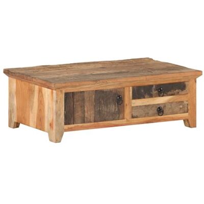 vidaXL Table basse en bois massif recyclé - 90x50x31 cm - Publicité vidaXL Table basse en bois massif recyclé - 90x50x31 cm - Publicité