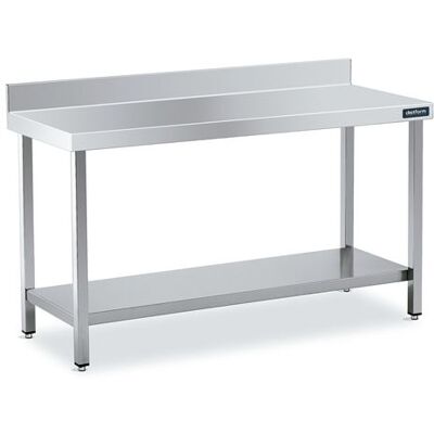 Distform - Inox 2400x900 - Dosseret 105mm - Table - Publicité Distform - Inox 2400x900 - Dosseret 105mm - Table - Publicité
