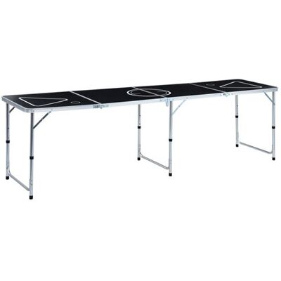 Non communiqué vidaXL Bierpongtafel inklapbaar 240 cm zwart48188 Noir - Publicité Non communiqué vidaXL Bierpongtafel inklapbaar 240 cm zwart48188 Noir - Publicité