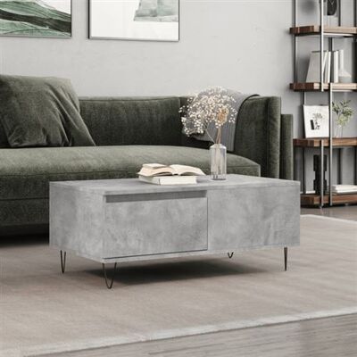 Table basse gris béton vidaXL - Table de café - Publicité Table basse gris béton vidaXL - Table de café - Publicité