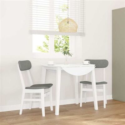 vidaXL Gommier Blanc Chaises de salle à manger ergonomiques - Chaises de salle à manger - Publicité vidaXL Gommier Blanc Chaises de salle à manger ergonomiques - Chaises de salle à manger - Publicité