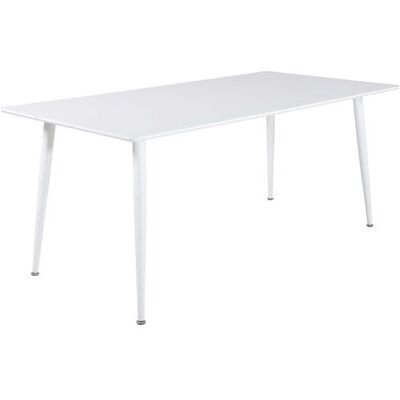 Venture Home - Table à manger Penally blanche - Design scandinave - Publicité Venture Home - Table à manger Penally blanche - Design scandinave - Publicité