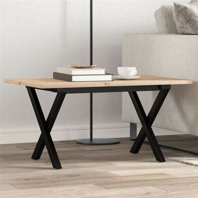 Table basse en bois vidaXL - 80x50x40cm - Marron rustique - Table de salon - Publicité Table basse en bois vidaXL - 80x50x40cm - Marron rustique - Table de salon - Publicité