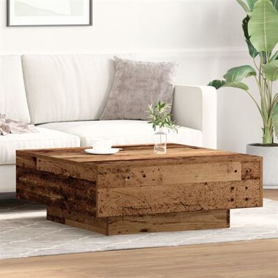 vidaXL Table basse en bois massif rustique 80x80x31cm - Table basse - Publicité vidaXL Table basse en bois massif rustique 80x80x31cm - Table basse - Publicité