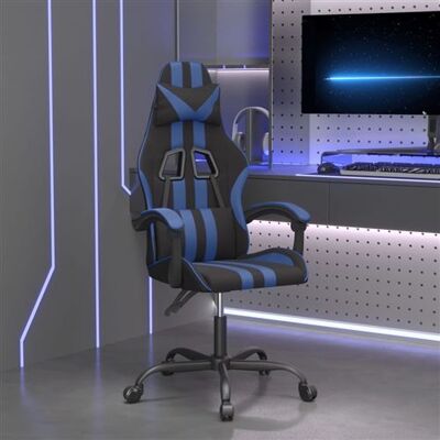 VIDAXL - Gaming Chair - Noir - Bleu - Gaming Chair - Publicité VIDAXL - Gaming Chair - Noir - Bleu - Gaming Chair - Publicité