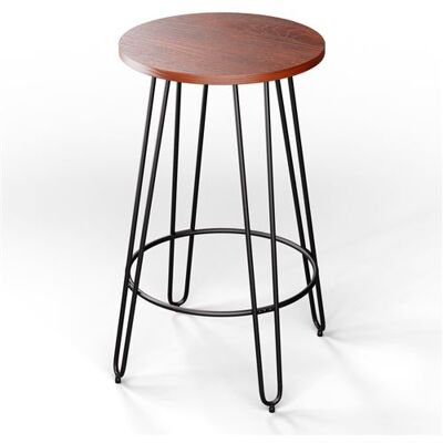 Non communiqué Klarstein Table Haute de Bar 120 cm, Table Mange Debout, Structure Renforcé Acajou Marron - Publicité Non communiqué Klarstein Table Haute de Bar 120 cm, Table Mange Debout, Structure Renforcé Acajou Marron - Publicité
