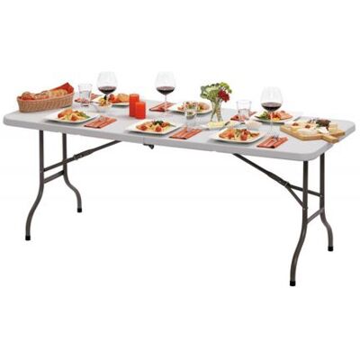 Non communiqué Table Restaurant Pliante - 1830 mm - Bartscher - 760 Blanc - Publicité Non communiqué Table Restaurant Pliante - 1830 mm - Bartscher - 760 Blanc - Publicité