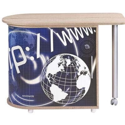 Non communiqué Bureau Chêne Table Pivotante et Rangement - http 800 - L 105 x l 55 x H 74.7 cm Blanc - Publicité Non communiqué Bureau Chêne Table Pivotante et Rangement - http 800 - L 105 x l 55 x H 74.7 cm Blanc - Publicité