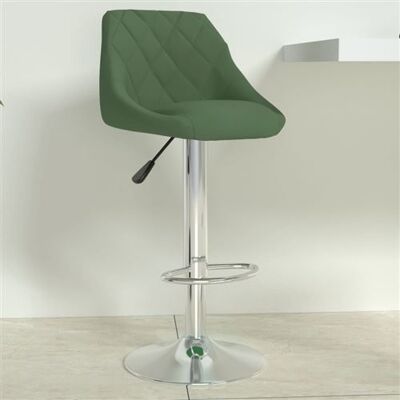 vidaXL Tabouret de Bar - Velours Vert Foncé - Réglable en Hauteur - Rotation à 360° - Cuisine & Bar - Publicité vidaXL Tabouret de Bar - Velours Vert Foncé - Réglable en Hauteur - Rotation à 360° - Cuisine & Bar - Publicité