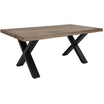 Non communiqué Table Basse Plateau Chêne Vieilli et Pieds Acier - CIOTAT - ALTOBUY Gris - Publicité Non communiqué Table Basse Plateau Chêne Vieilli et Pieds Acier - CIOTAT - ALTOBUY Gris - Publicité