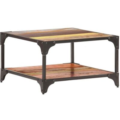 Non communiqué Table basse 60x60x35 cm Bois de récupération massif Multicolore - Publicité Non communiqué Table basse 60x60x35 cm Bois de récupération massif Multicolore - Publicité