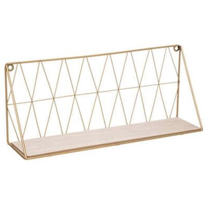 Non communiqué Atmosphera Créateur d'intérieur - Etagère Murale Design Wire 48cm Or Or - Publicité Non communiqué Atmosphera Créateur d'intérieur - Etagère Murale Design Wire 48cm Or Or - Publicité