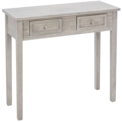 Atmosphera - Console traditionnelle en bois Charme - L. 80 x H. 76 cm - Marron - Charme Marron - Publicité Atmosphera - Console traditionnelle en bois Charme - L. 80 x H. 76 cm - Marron - Charme Marron - Publicité