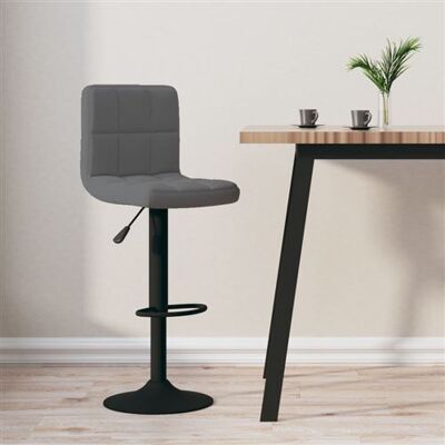 vidaXL Tabouret de Bar en Velours Gris Foncé - Tabouret de Bar - Publicité vidaXL Tabouret de Bar en Velours Gris Foncé - Tabouret de Bar - Publicité