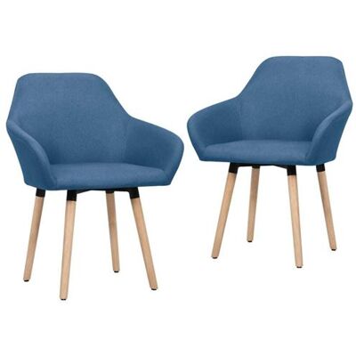 vidaXL Chaises de salle à manger bleues - Chaises de salle à manger - Publicité vidaXL Chaises de salle à manger bleues - Chaises de salle à manger - Publicité