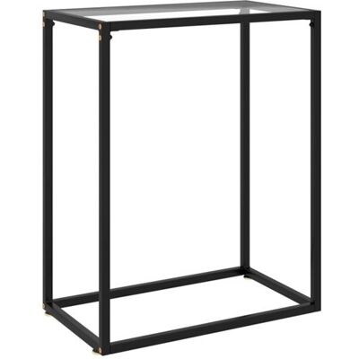 Non communiqué Table console Transparent 60x35x75 cm Verre trempé Transparent - Publicité Non communiqué Table console Transparent 60x35x75 cm Verre trempé Transparent - Publicité