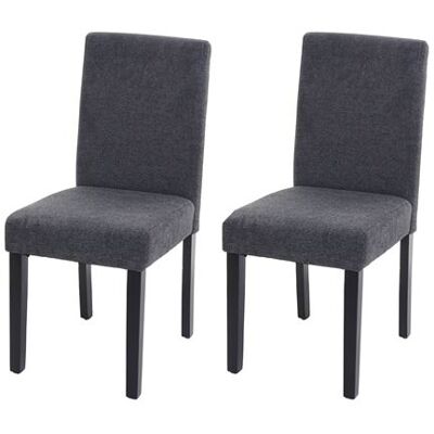 Non communiqué Lot de 2 chaise mendler polyester 90 cm gris Gris - Publicité Non communiqué Lot de 2 chaise mendler polyester 90 cm gris Gris - Publicité