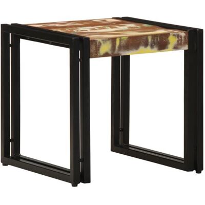 Non communiqué Table basse Multicolore 40x50x38 cm en bois massif de récupération - Publicité Non communiqué Table basse Multicolore 40x50x38 cm en bois massif de récupération - Publicité