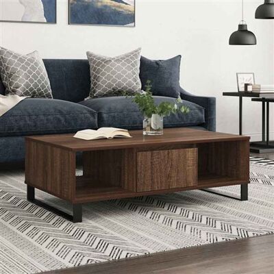 Non communiqué vidaXL Table basse chêne marron 104x60x35 cm bois d'ingénierie827099 Marron - Publicité Non communiqué vidaXL Table basse chêne marron 104x60x35 cm bois d'ingénierie827099 Marron - Publicité