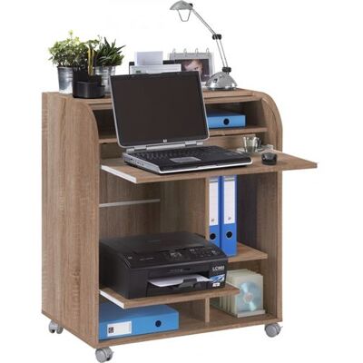 Non communiqué Bureau Informatique Chêne 1 Rideau - Chêne Naturel - L 79.2 x l 53.2 x H 93.8 cm marron - Publicité Non communiqué Bureau Informatique Chêne 1 Rideau - Chêne Naturel - L 79.2 x l 53.2 x H 93.8 cm marron - Publicité