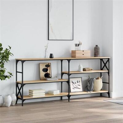 vidaXL - Sonoma Chêne - 180x29x76.5 cm - Bois - Console - Publicité vidaXL - Sonoma Chêne - 180x29x76.5 cm - Bois - Console - Publicité