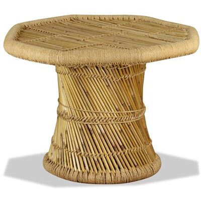 vidaXL Table basse octogonale Bambou 60 x 60 x 45 cm Brun - Publicité vidaXL Table basse octogonale Bambou 60 x 60 x 45 cm Brun - Publicité