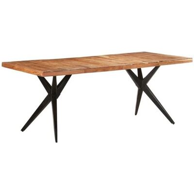 Table à manger en acacia massif vidaXL - Table robuste - Publicité Table à manger en acacia massif vidaXL - Table robuste - Publicité