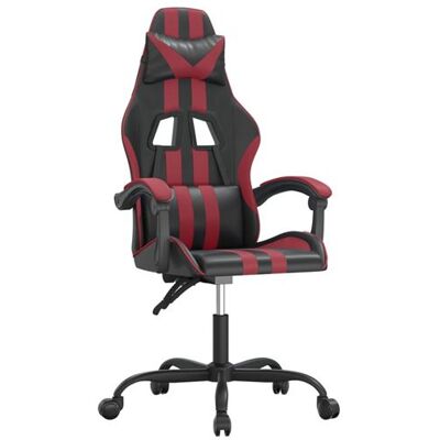 Chaise Gaming Vidaxl Noir et Rouge Vin - Chaise Gaming - Publicité Chaise Gaming Vidaxl Noir et Rouge Vin - Chaise Gaming - Publicité