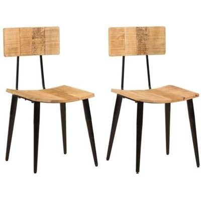 Non communiqué Lot de 2 chaise vidaxl H. 80 cm non empilable non pliable en bois interieur Marron - Publicité Non communiqué Lot de 2 chaise vidaxl H. 80 cm non empilable non pliable en bois interieur Marron - Publicité
