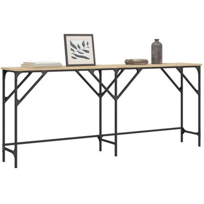 Non communiqué vidaXL Table Console, Bout de Canapé avec Pieds, Table d'Appoint, Meuble de Salon Entrée Couloir, Industriel, Chêne Sonoma Bois d'Ingénierie 837763 Marron - Publicité Non communiqué vidaXL Table Console, Bout de Canapé avec Pieds, Table d'Appoint, Meuble de Salon Entrée Couloir, Industriel, Chêne Sonoma Bois d'Ingénierie 837763 Marron - Publicité