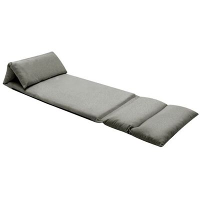vidaXL Chaise de sol pliable en microfibre gris foncé - Publicité vidaXL Chaise de sol pliable en microfibre gris foncé - Publicité