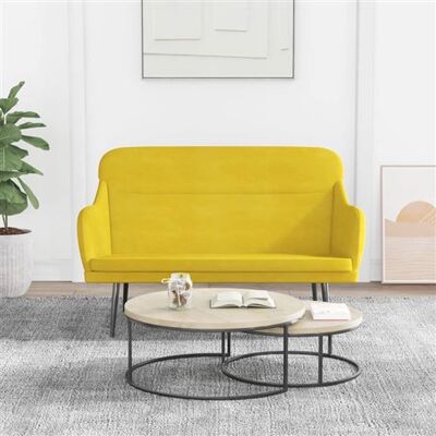 Banque en Velours Jaune vidaXL - Mobilier Salon - Publicité Banque en Velours Jaune vidaXL - Mobilier Salon - Publicité